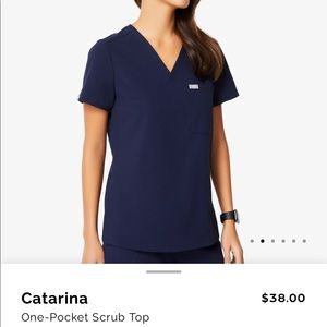 Navy Figs Catarina one pocket scrub top